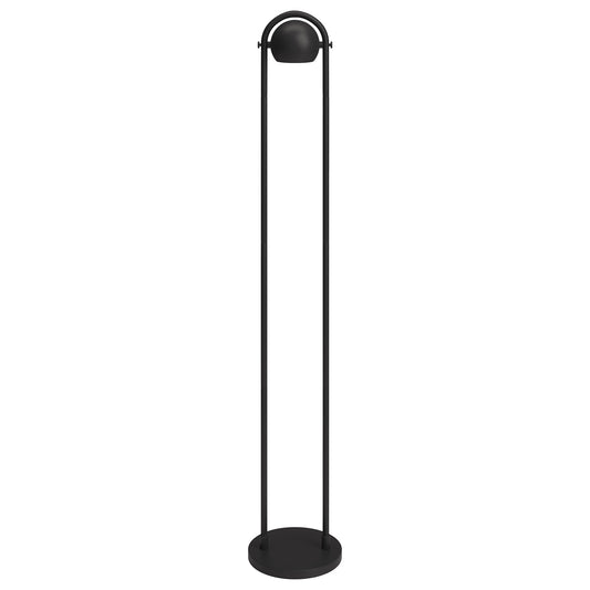 Black Column Floor Lamp w/ Black Shade