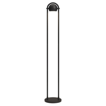 Black Column Floor Lamp w/ Black Shade