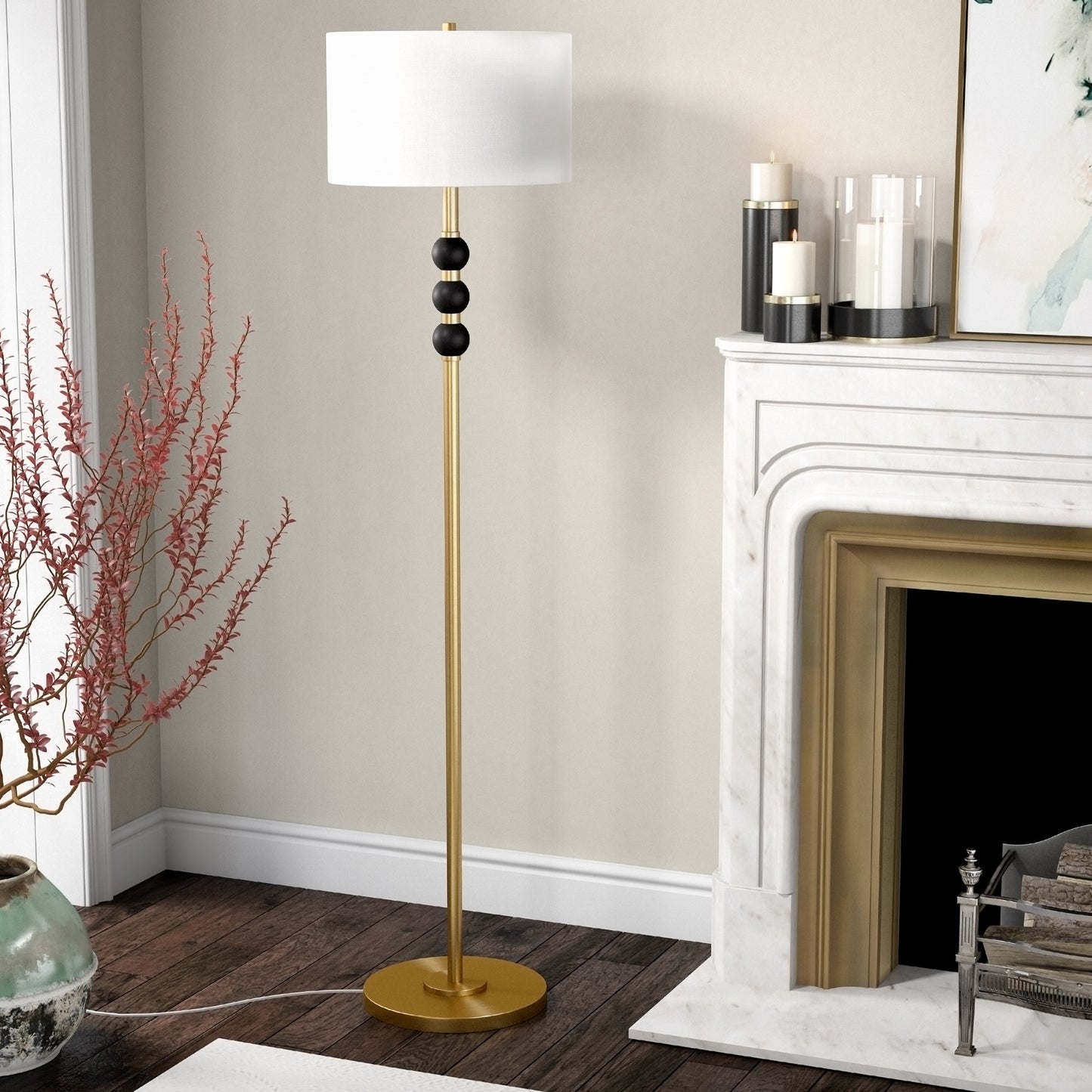 Black Floor Lamp w/ Shade