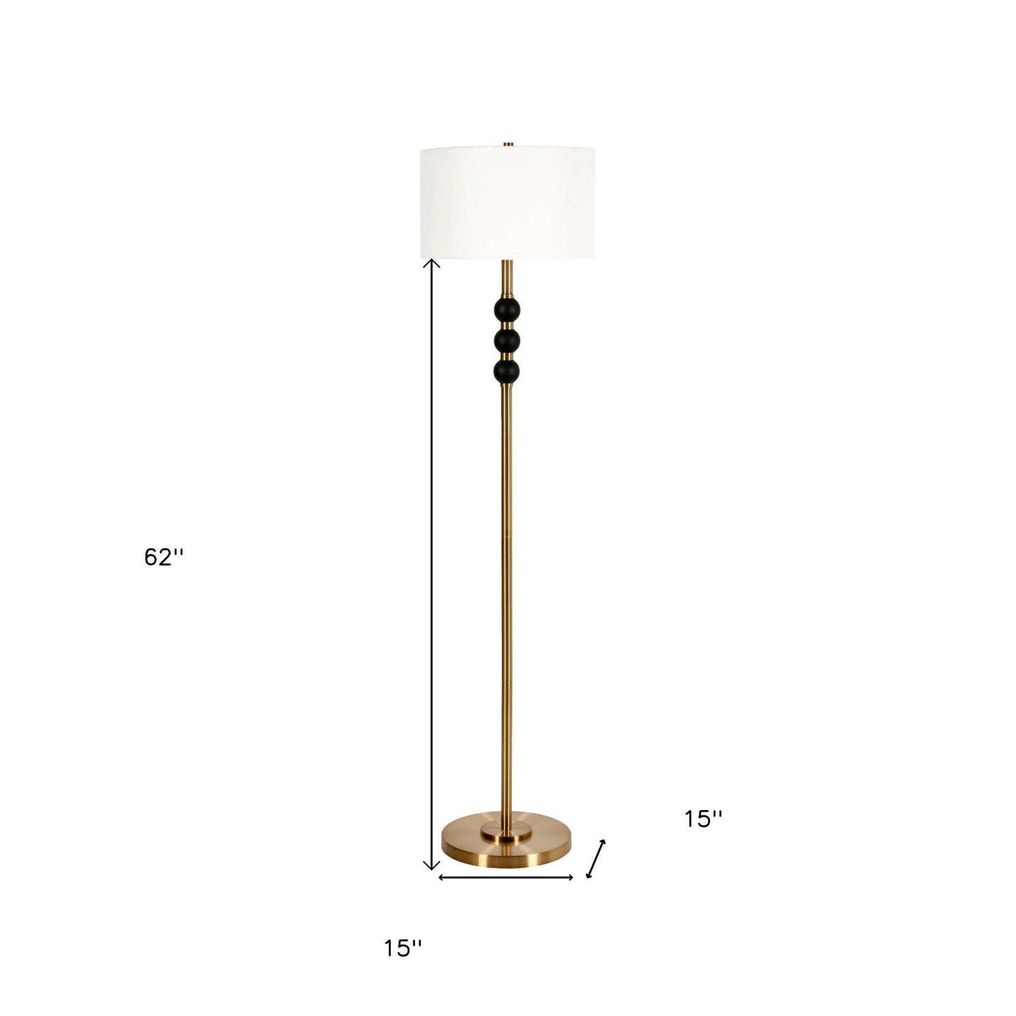 Black Floor Lamp w/ Shade