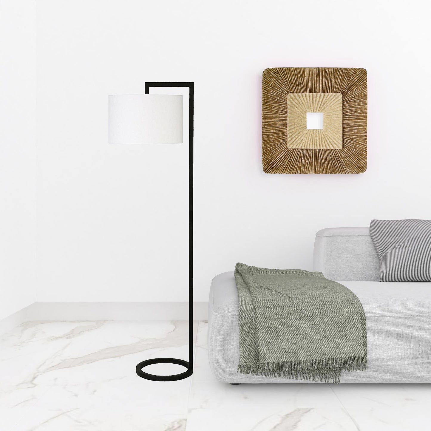 Black Floor Lamp w/ Shade