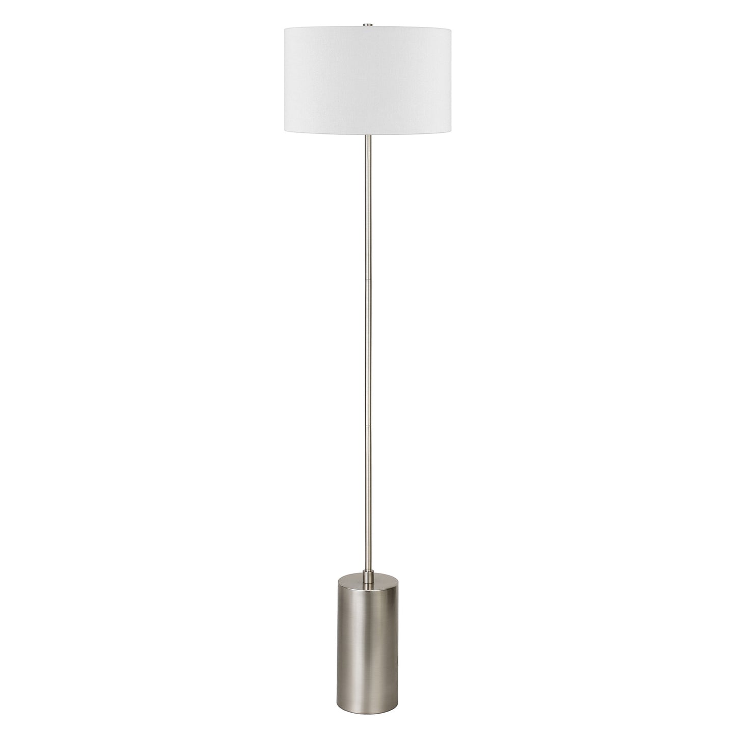 Nickel Floor Lamp w/ Shade