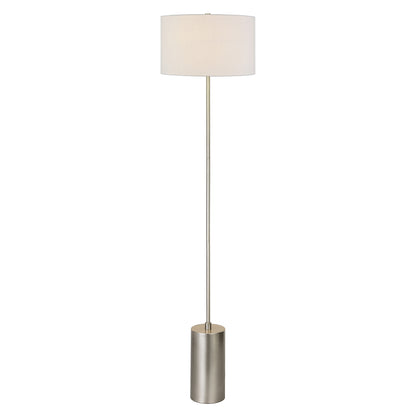 Nickel Floor Lamp w/ Shade