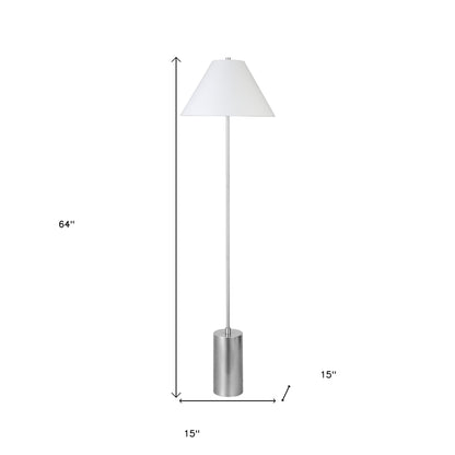 Nickel Floor Lamp w/ Shade