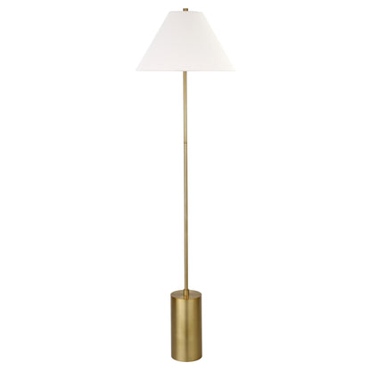 Brass Floor Lamp w/ Shade