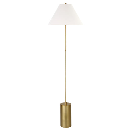 Brass Floor Lamp w/ Shade
