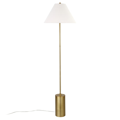 Brass Floor Lamp w/ Shade