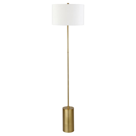 Brass Floor Lamp w/ Shade