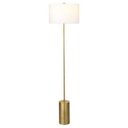 Brass Floor Lamp w/ Shade