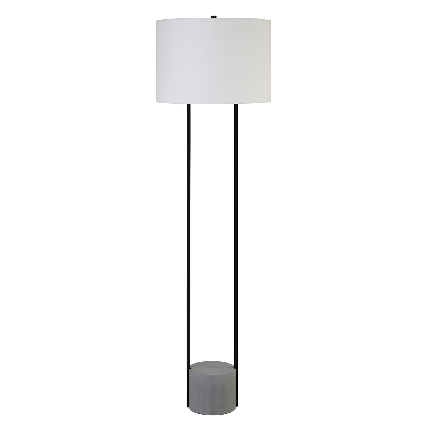 Black Column Floor Lamp w/ Shade