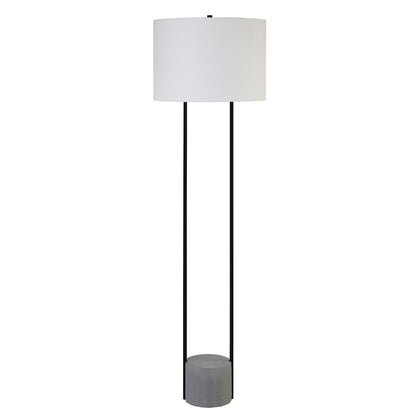 Black Column Floor Lamp w/ Shade