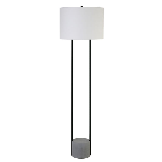 Black Column Floor Lamp w/ Shade