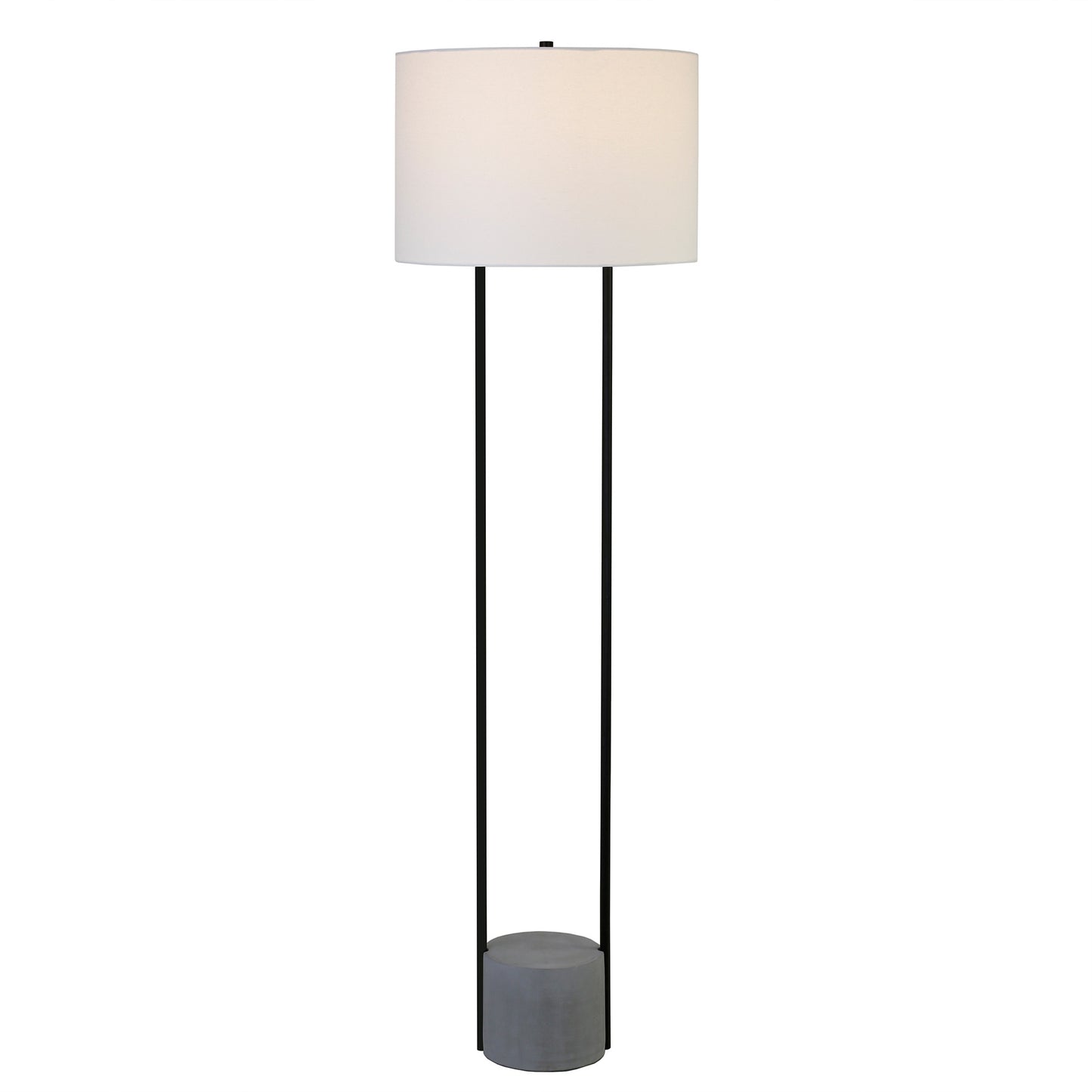 Black Column Floor Lamp w/ Shade