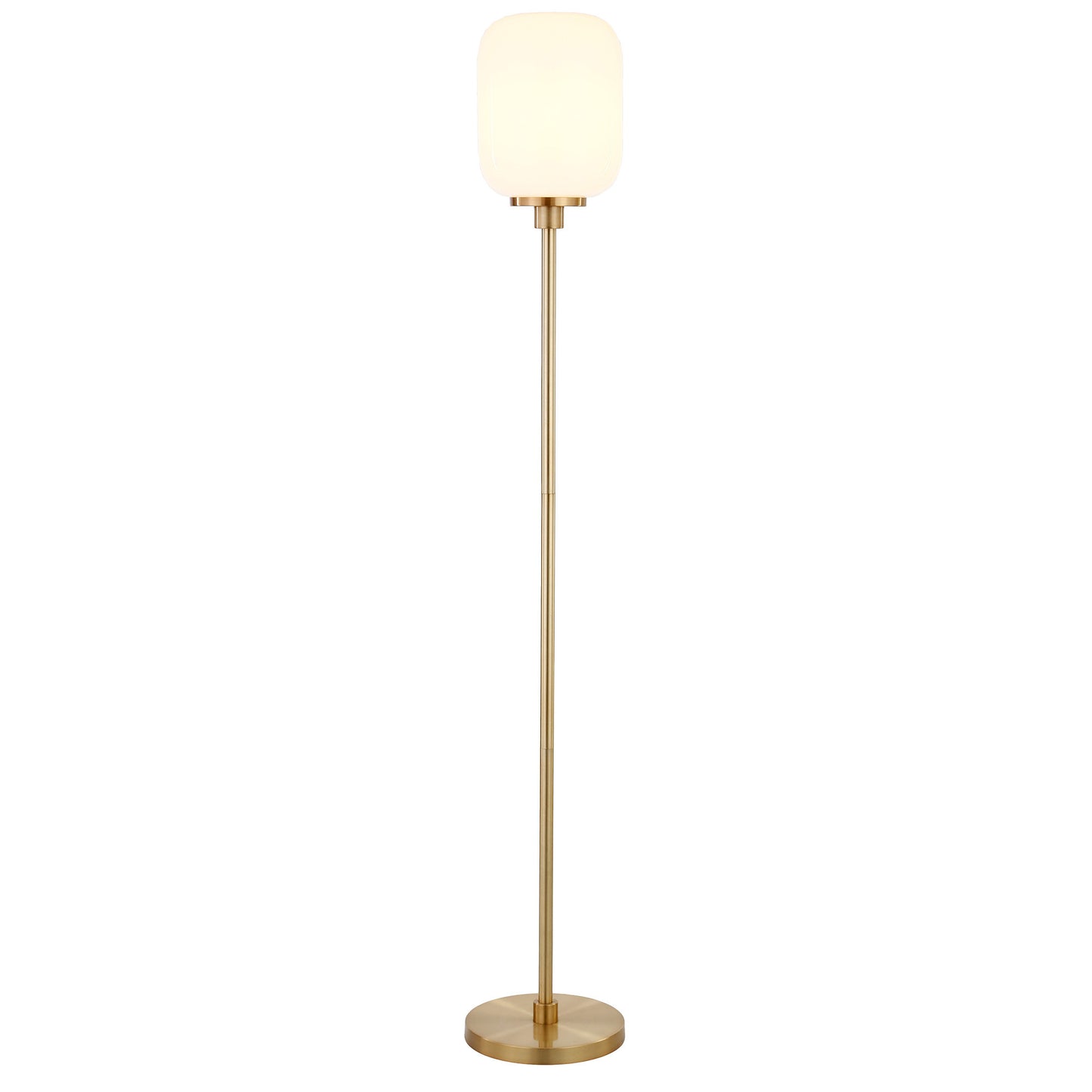 Brass Floor Lamp w/ Shade