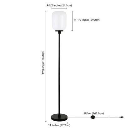 Black Floor Lamp w/ Shade