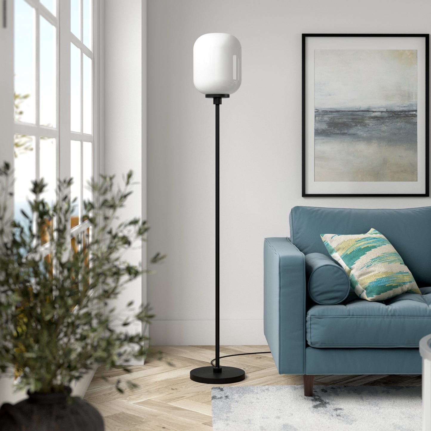 Black Floor Lamp w/ Shade