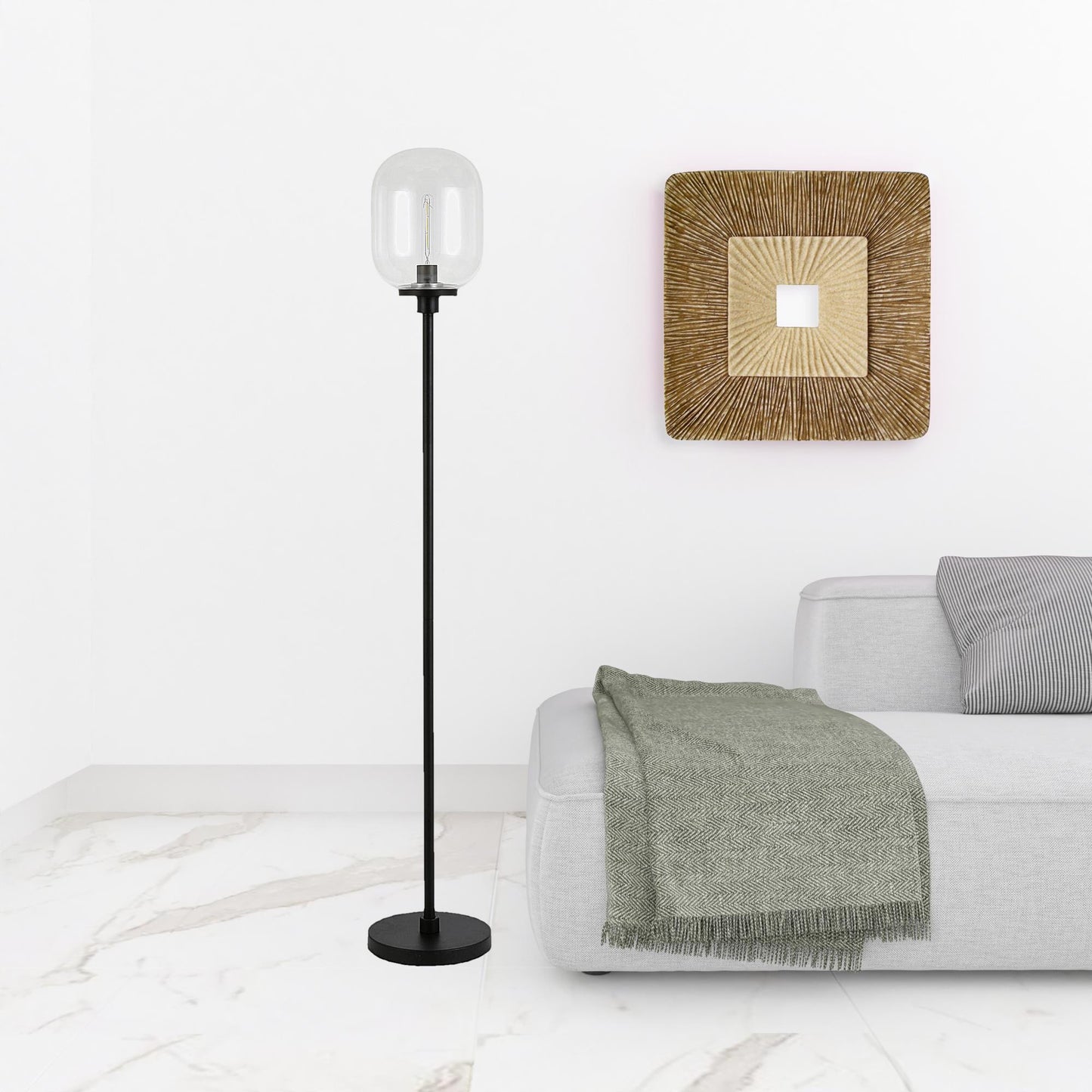 Black Floor Lamp w/ Shade