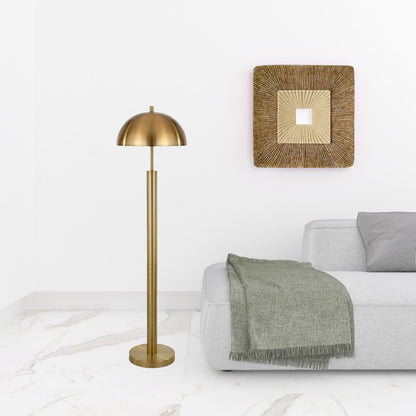 Brass Floor Lamp w/ Shade