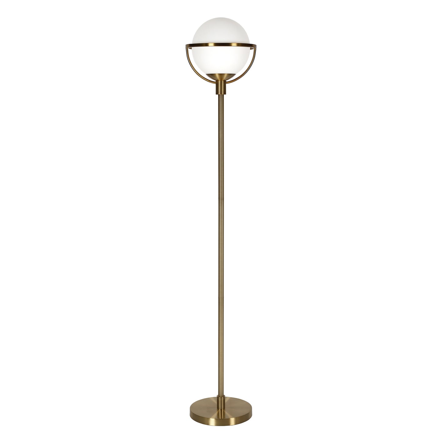 Brass Floor Lamp w/ Shade
