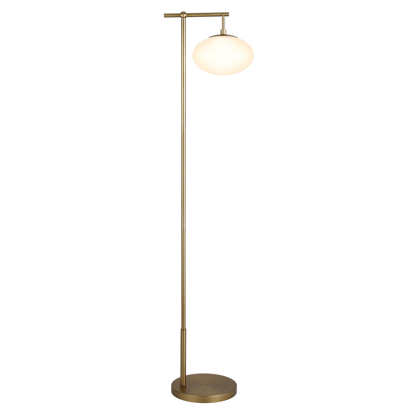 Brass Reading Floor Lamp w/ Shade