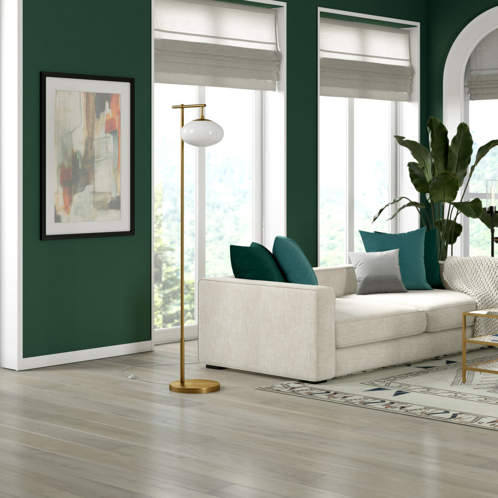 Brass Reading Floor Lamp w/ Shade