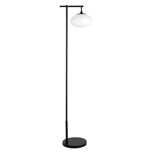 Black Reading Floor Lamp w/ Shade
