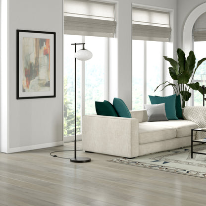 Black Reading Floor Lamp w/ Shade