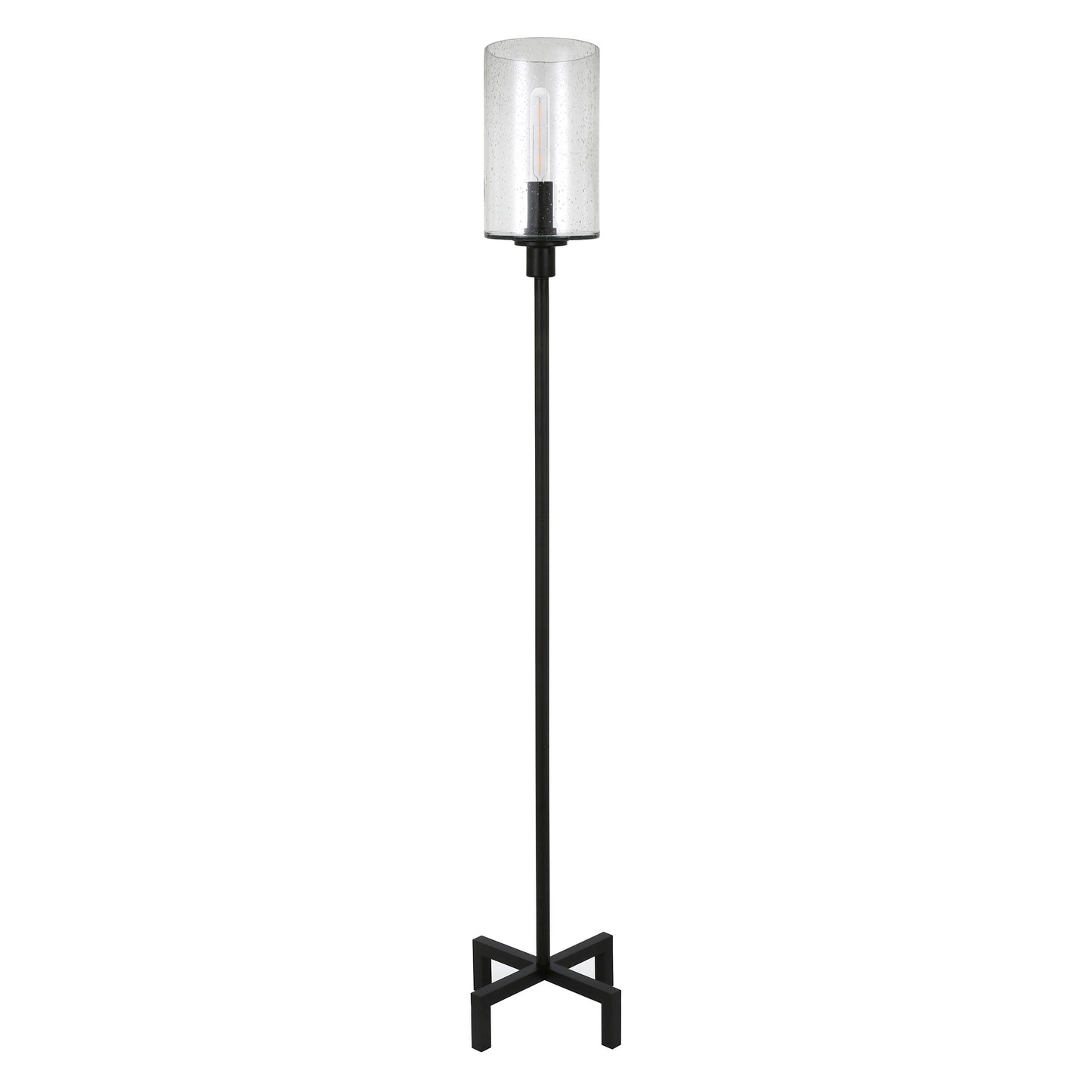 Black Torchiere Floor Lamp w/ Shade