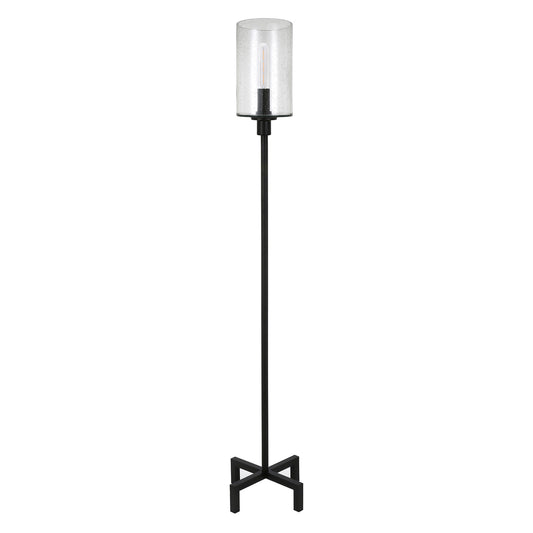 Black Torchiere Floor Lamp w/ Shade