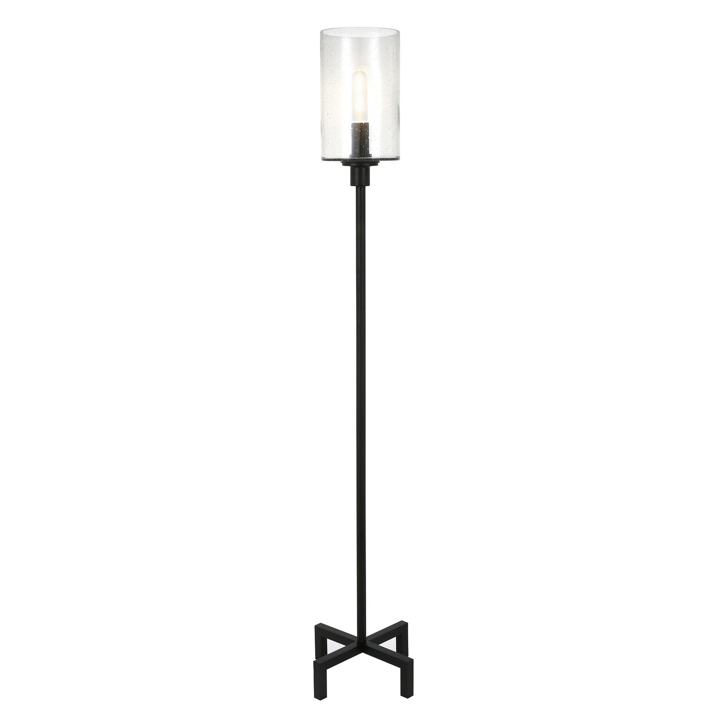 Black Torchiere Floor Lamp w/ Shade
