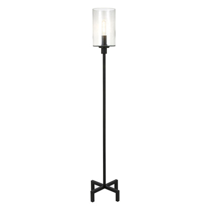 Black Torchiere Floor Lamp w/ Shade