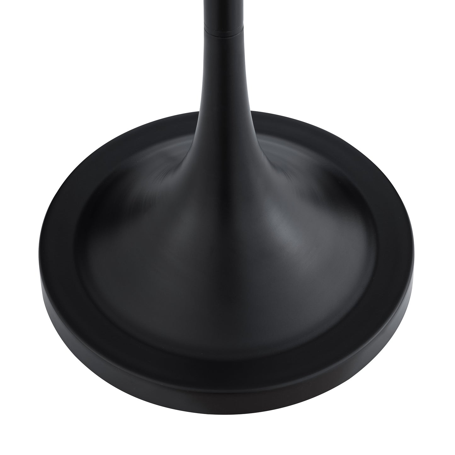 Black Floor Lamp w/ White Shade