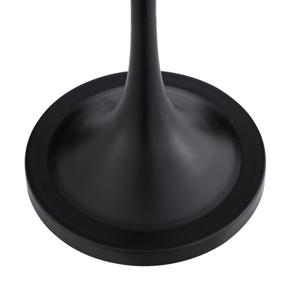 Black Floor Lamp w/ White Shade