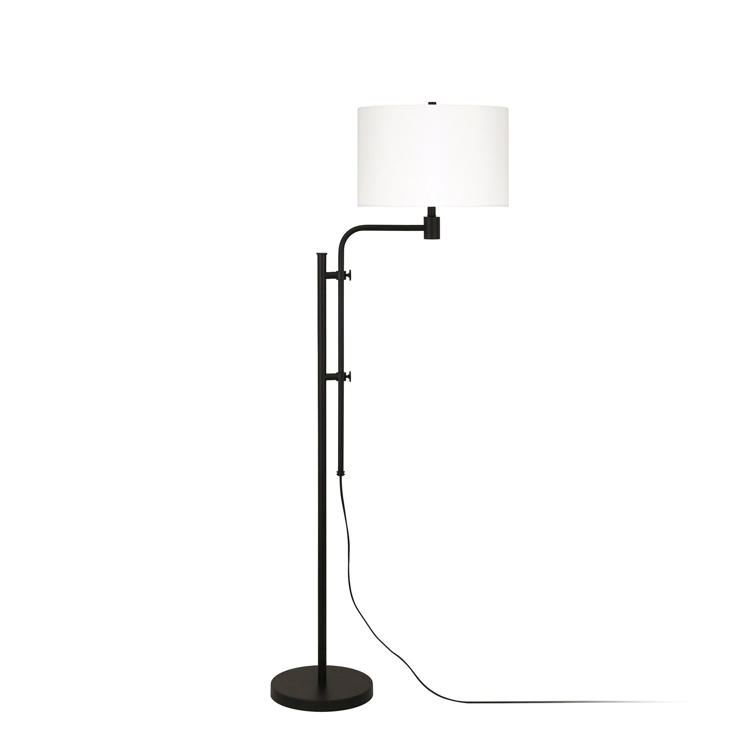 Black Adjustable Floor Lamp w/ Shade