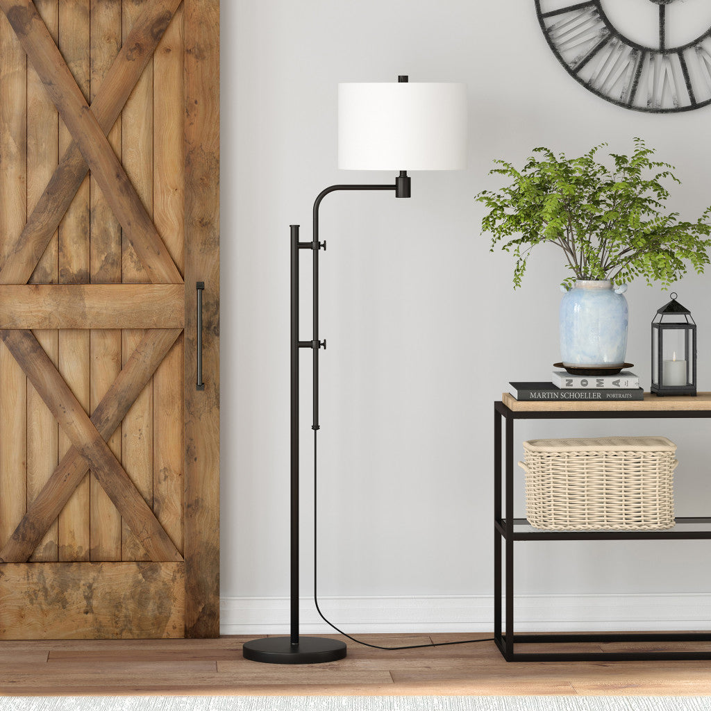 Black Adjustable Floor Lamp w/ Shade