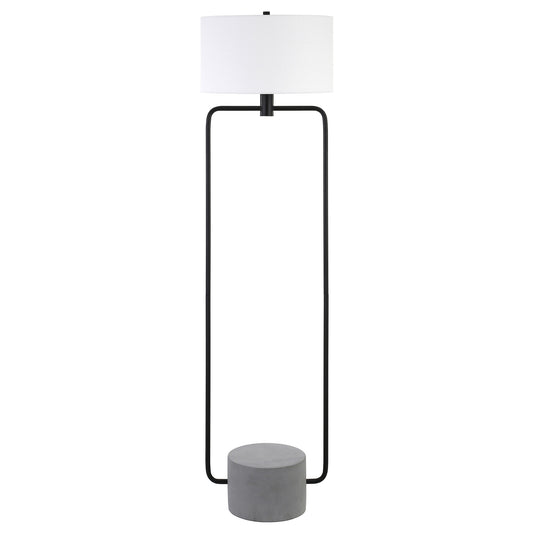 Black Column Floor Lamp w/ Shade