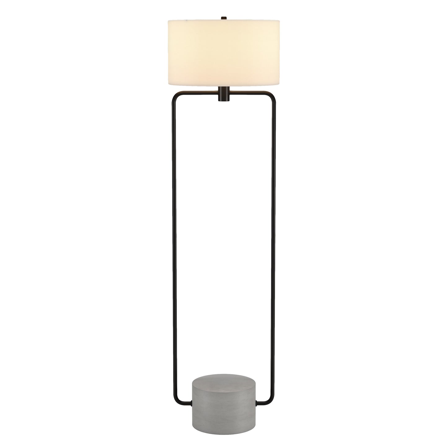Black Column Floor Lamp w/ Shade