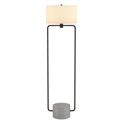 Black Column Floor Lamp w/ Shade