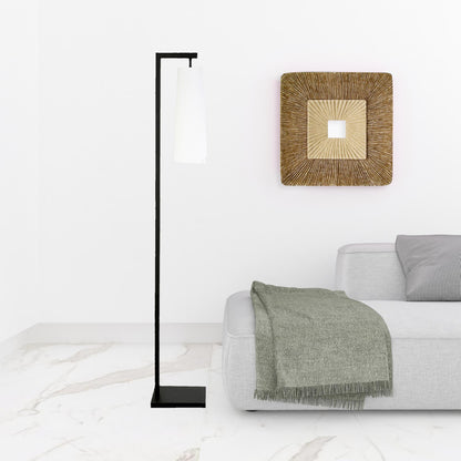 Black Reading Floor Lamp w/ Shade