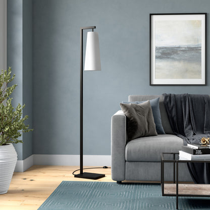 Black Reading Floor Lamp w/ Shade