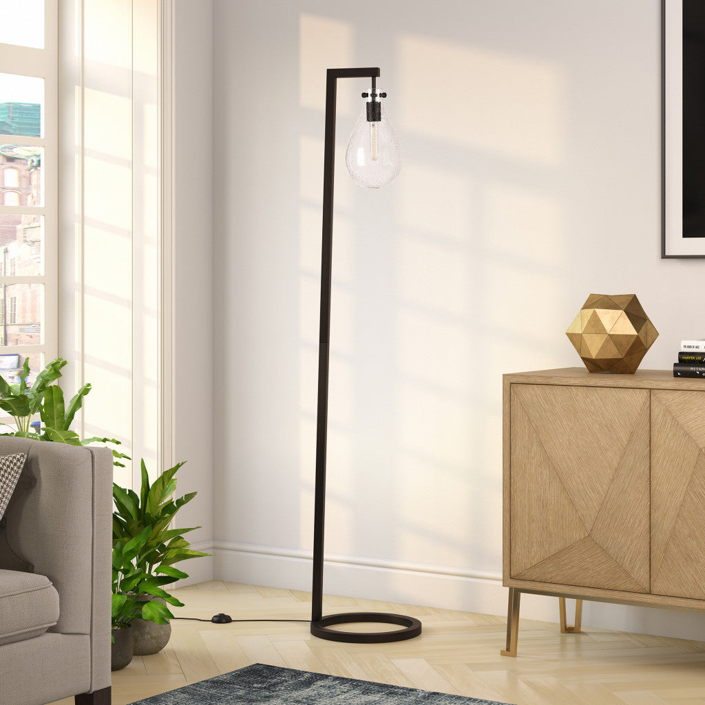 Black Reading Floor Lamp w/ Shade