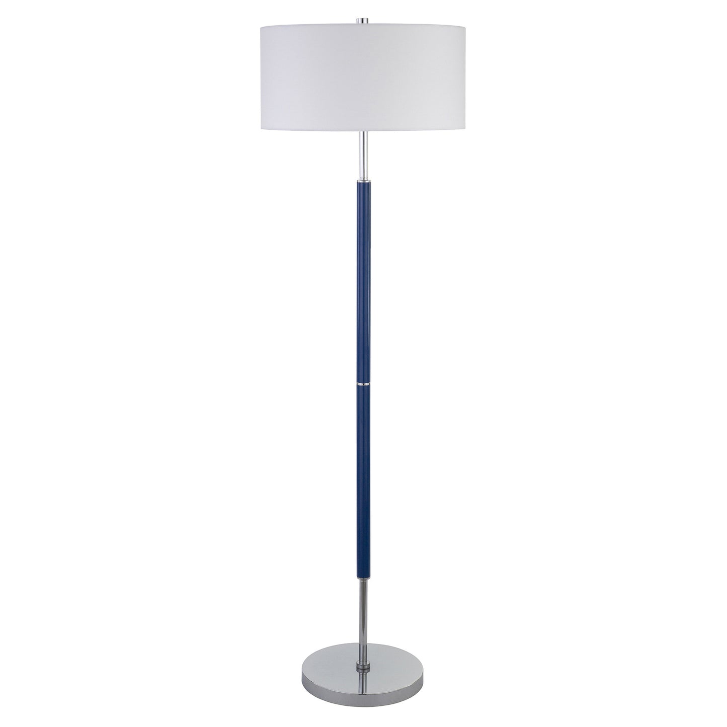 Blue 2-Light Floor Lamp w/ Shade