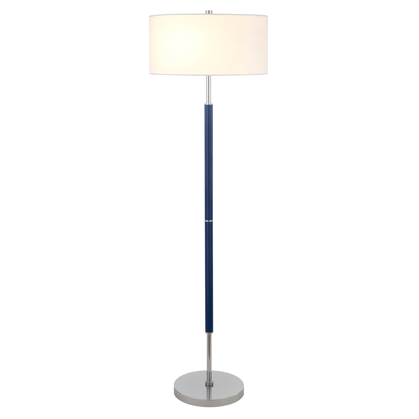 Blue 2-Light Floor Lamp w/ Shade