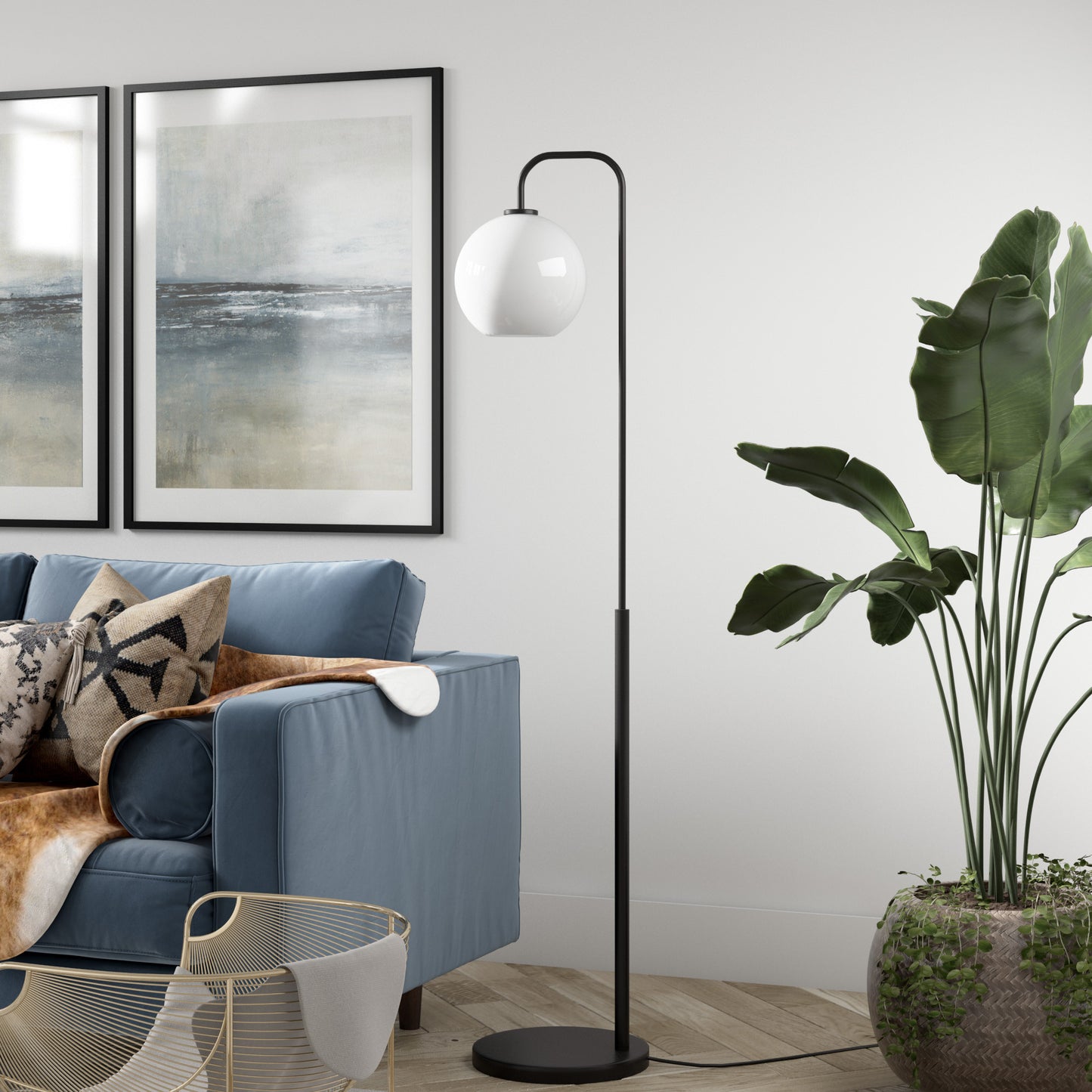 Black Floor Lamp w/ Shade