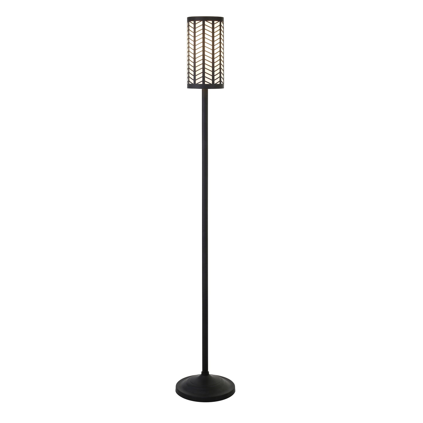 Black Torchiere Floor Lamp w/ Shade