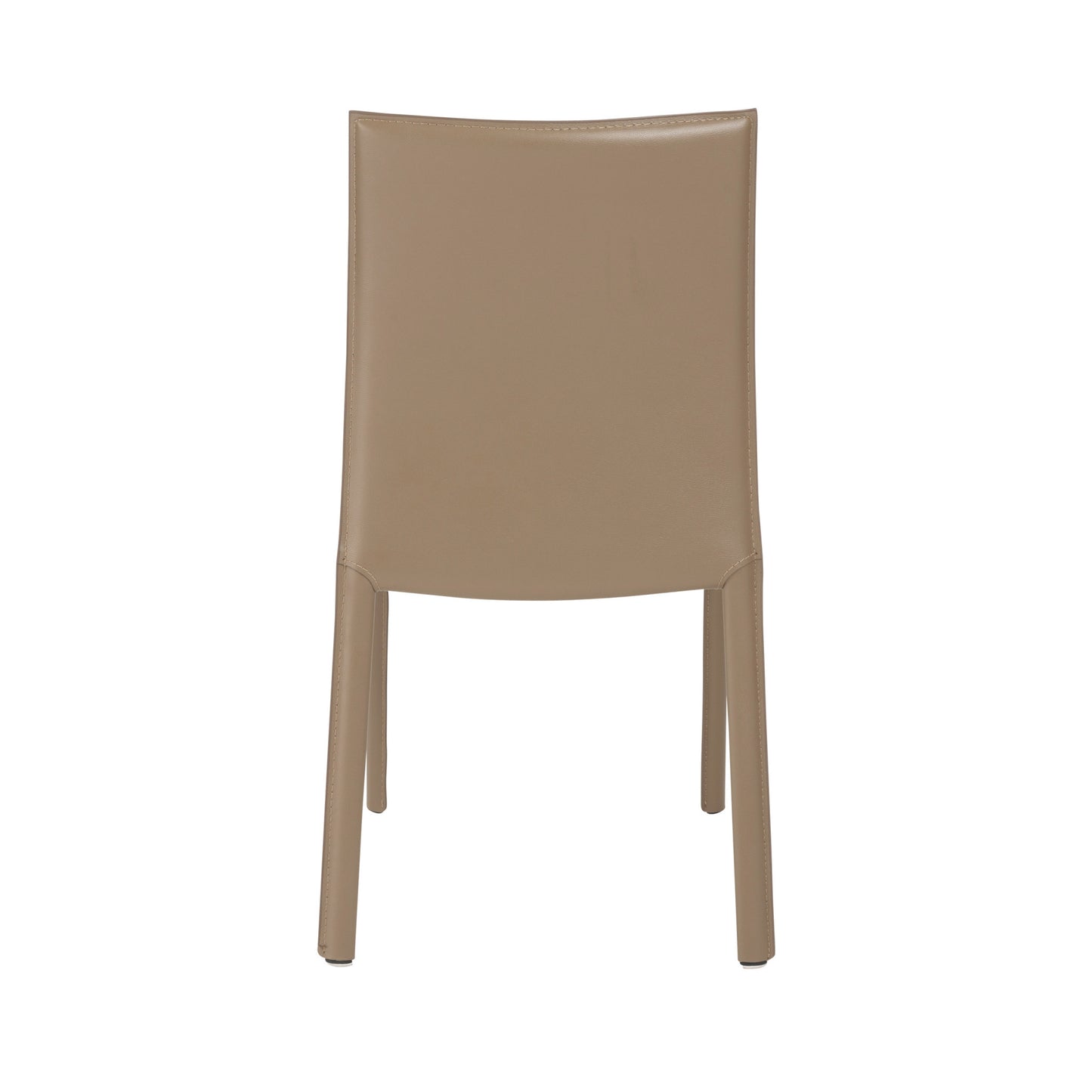 Taupe Leather Dining Chair - Set of 2