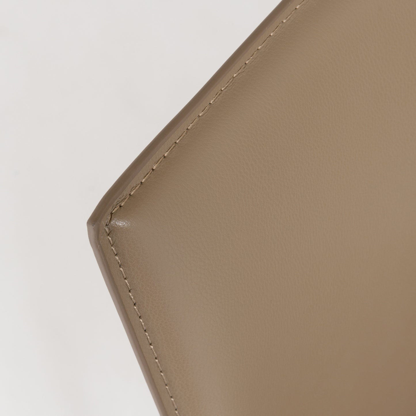 Taupe Leather Dining Chair - Set of 2