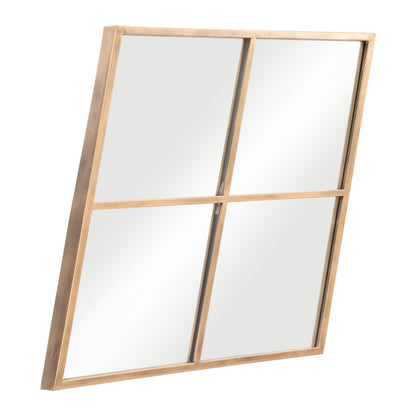 Gold Diamond Steel Framed Accent Mirror