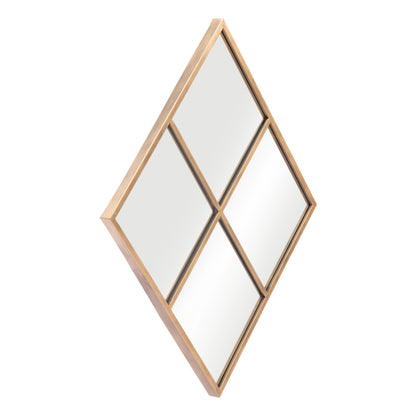 Gold Diamond Steel Framed Accent Mirror