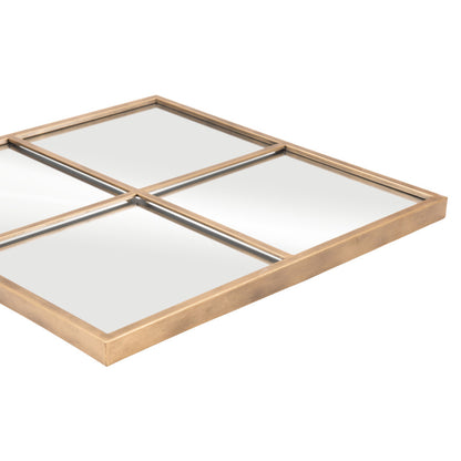 Gold Diamond Steel Framed Accent Mirror